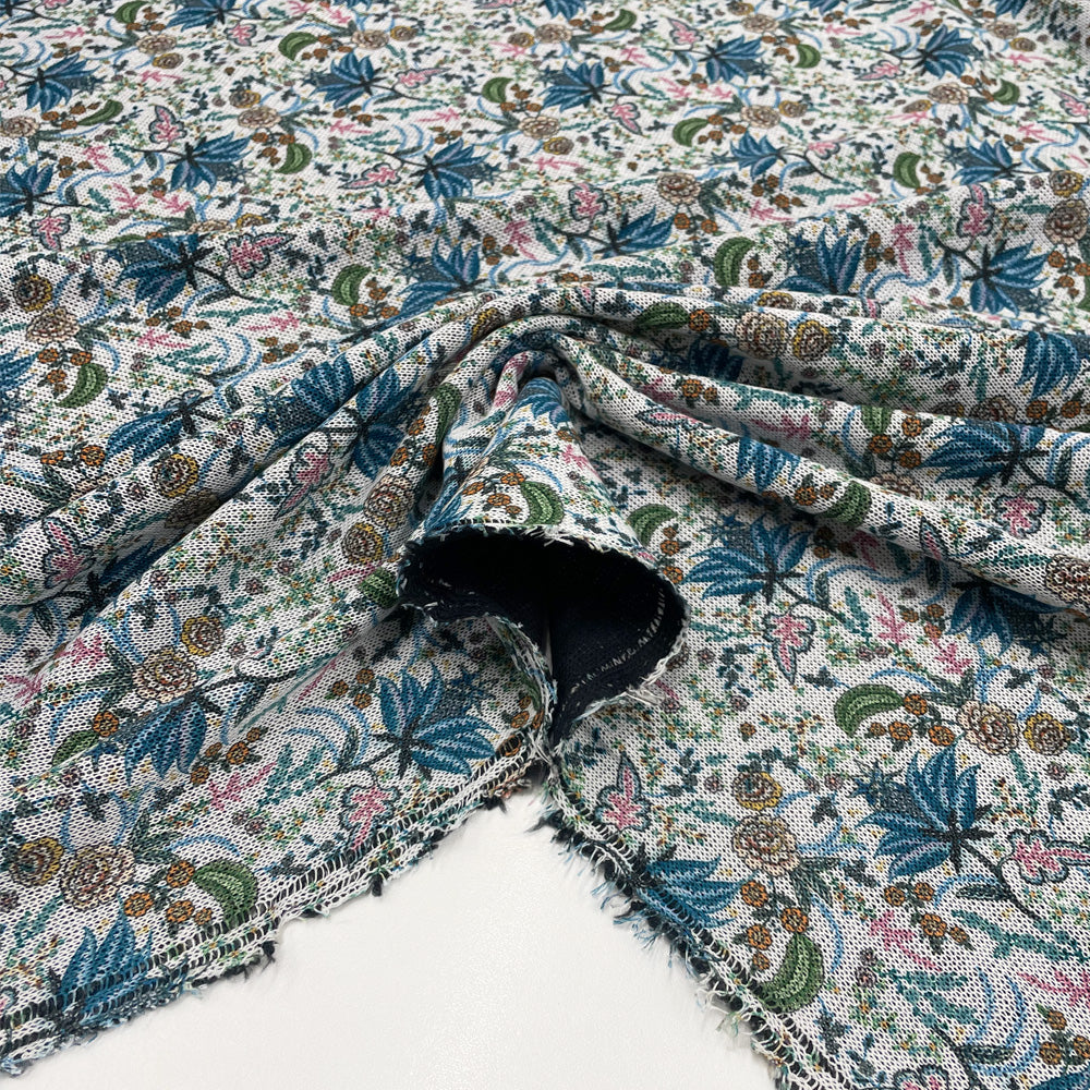 Tissu Maille, Laine - Floral, Fiorella