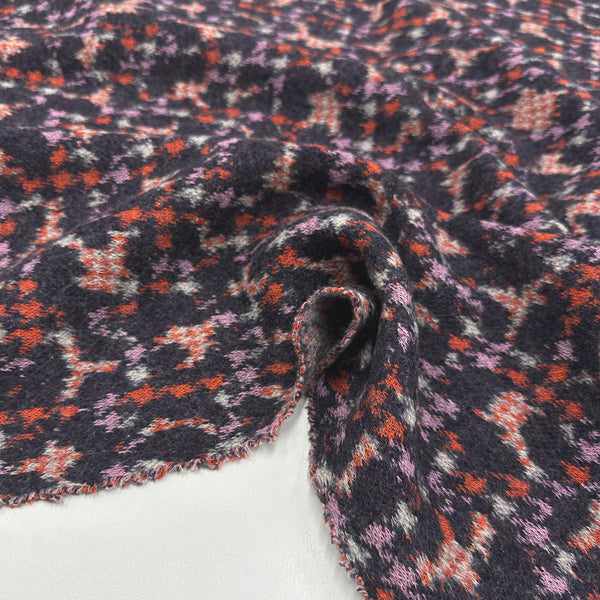 Tissu Maille, Laine Coton - Abstrait, Lunatta