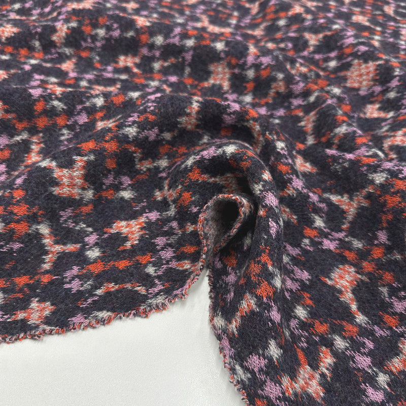 Tissu Maille, Laine Coton - Abstrait, Lunatta