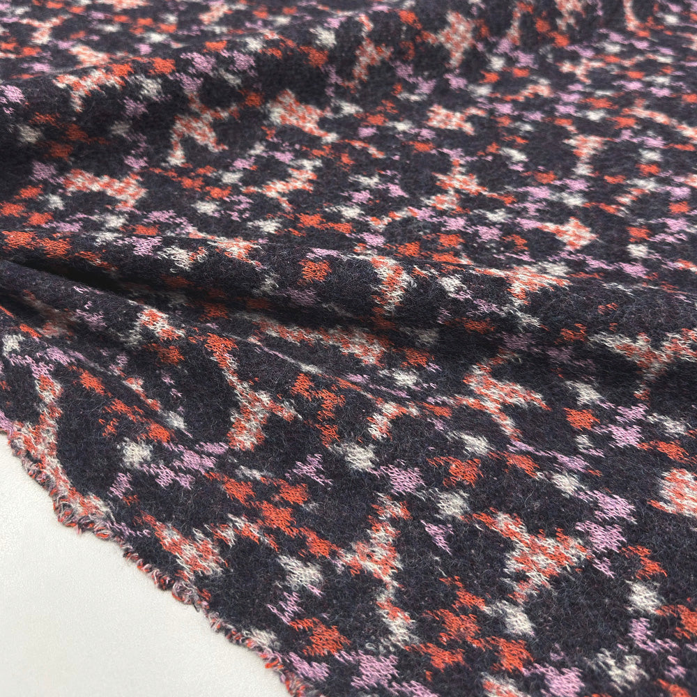 Tissu Maille, Laine Coton - Abstrait, Lunatta