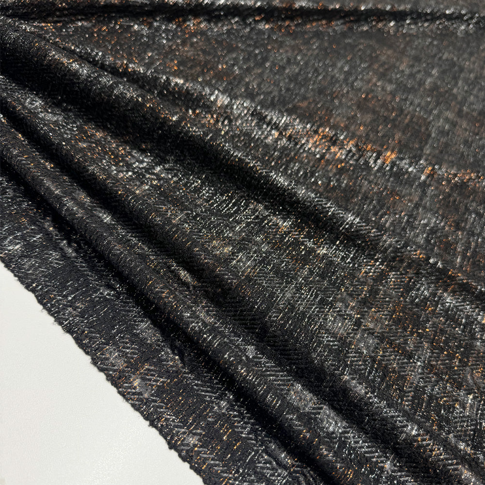 Tissu Maille Jersey - Animalier Carreaux Métallisé, Festoso