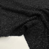 Tissu Maille, Viscose - Métallisé Noir, Cosmia
