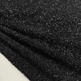 Tissu Maille, Viscose - Métallisé Noir, Cosmia