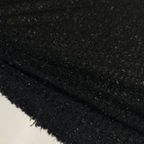 Tissu Maille Stretch - Métallisé Noir, Glinta