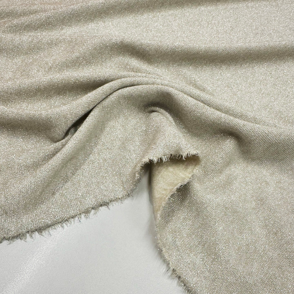 Tissu Maille Viscose - Champagne Métallisé, Elysia