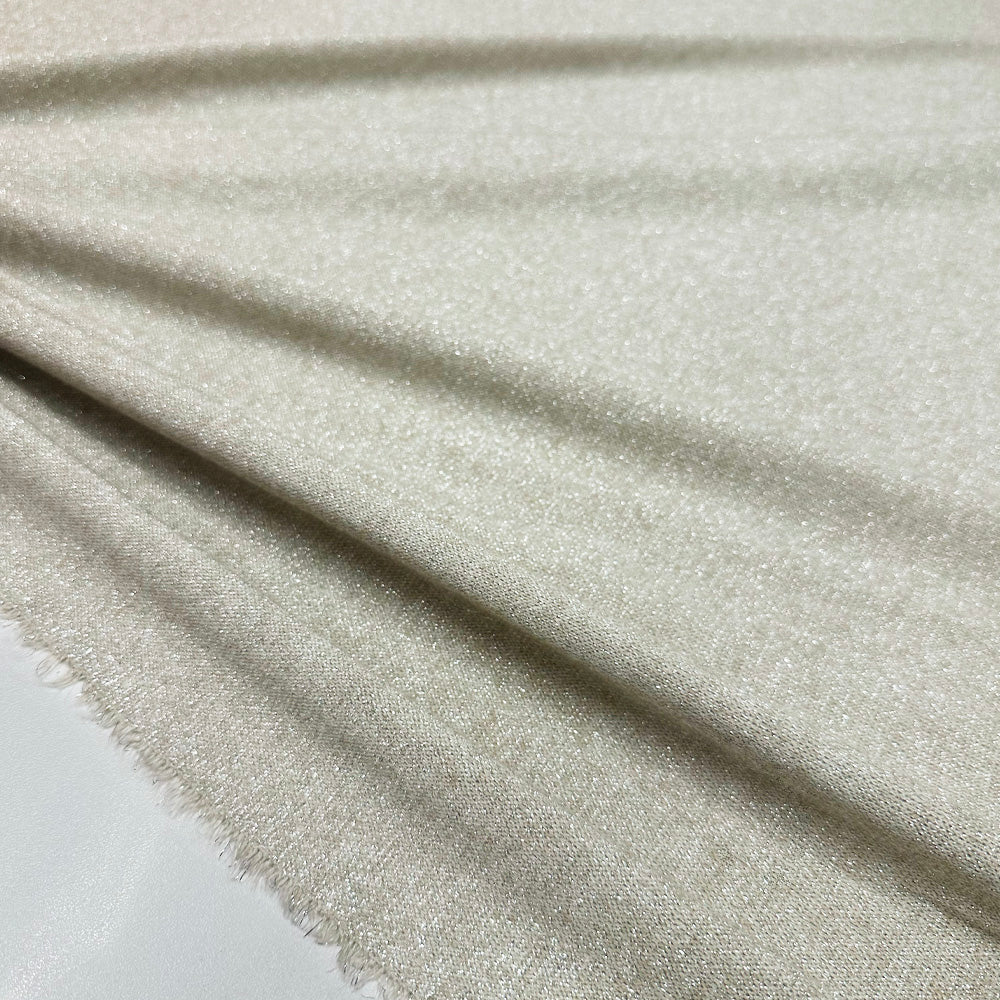 Tissu Maille Viscose - Champagne Métallisé, Elysia