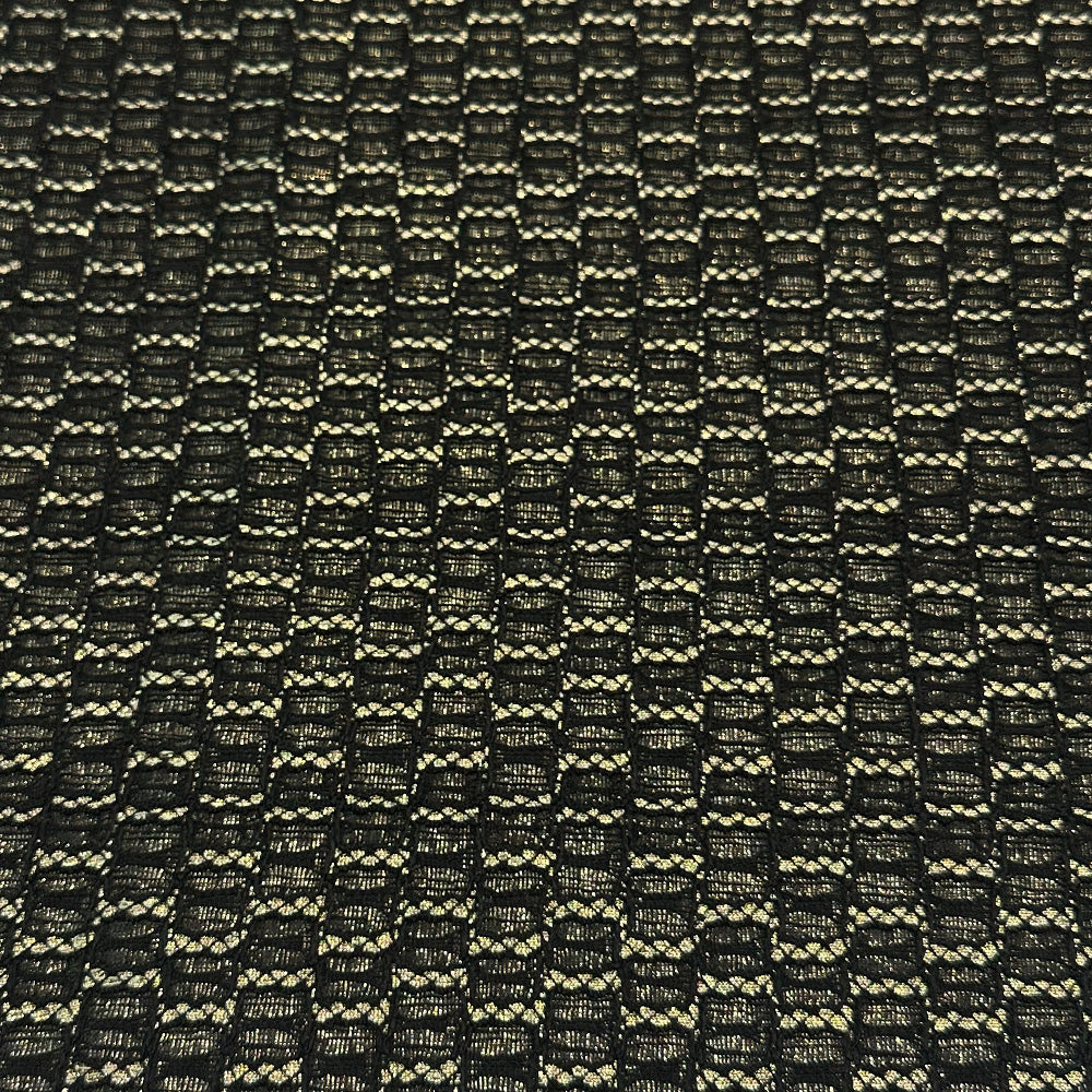 Tissu Maille Guipure, Viscose - Tissé Métallisé, Sarelia