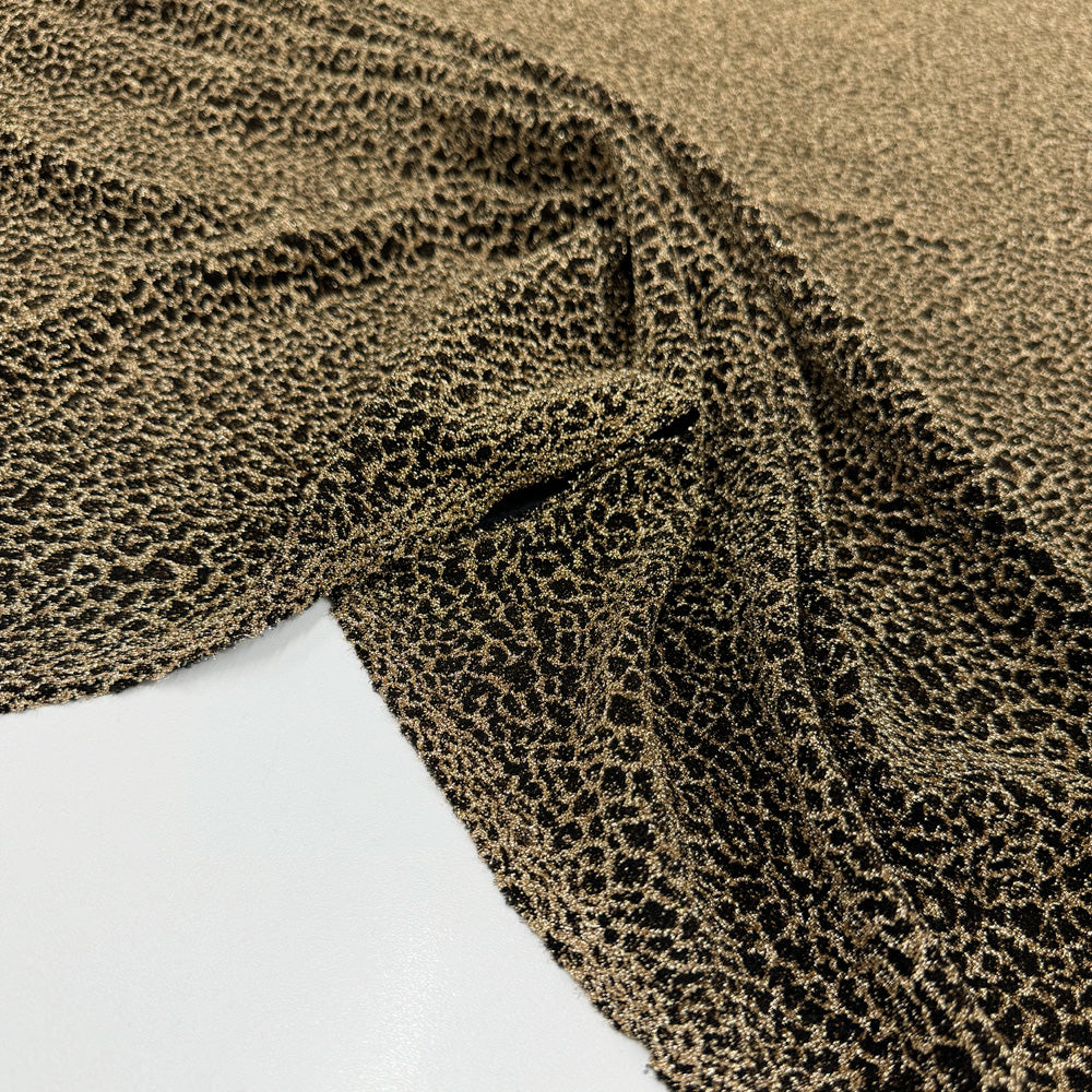 Tissu Maille, Stretch - Animalier Métallisé, Shani