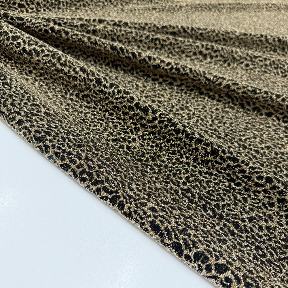 Tissu Maille, Stretch - Animalier Métallisé, Shani