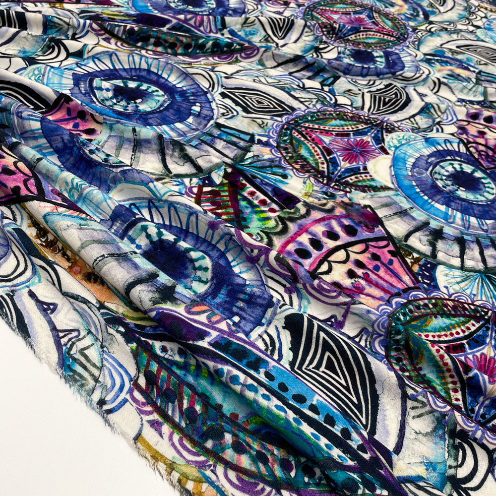 Tissu Maille Jersey, Viscose - Aura