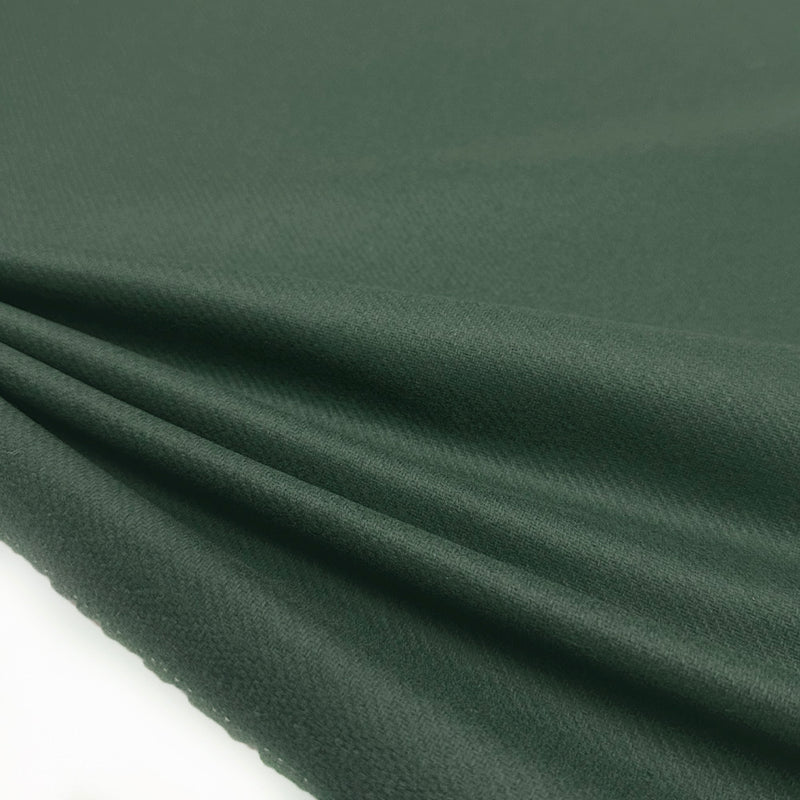 Tissu Manteau, Gabardine Laine Vierge - Vert, Diagonale