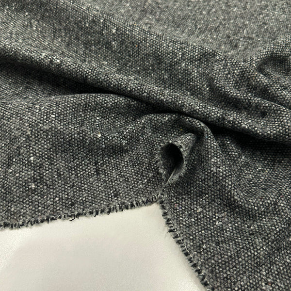 Tissu Manteau, Laine - Gris Chiné, Arezzo