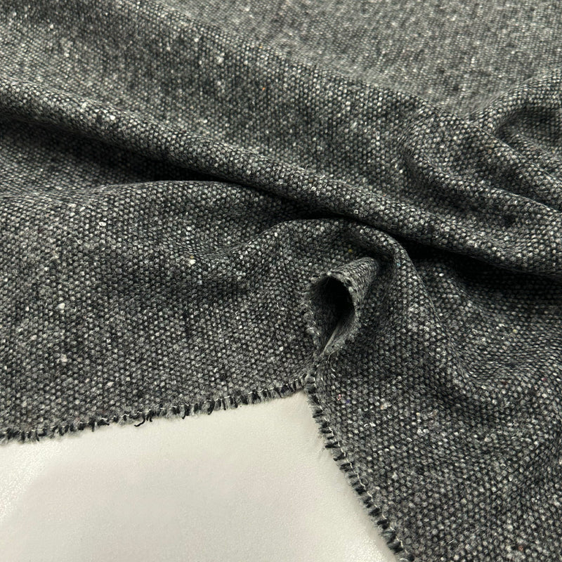 Tissu Manteau, Laine - Gris Chiné, Arezzo