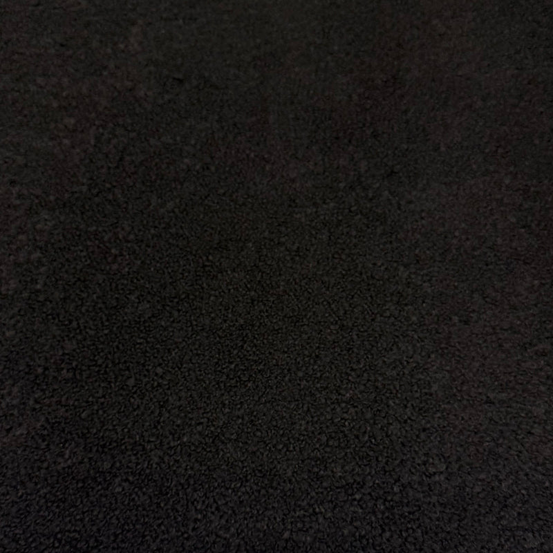 Tissu Manteau, Laine Bouclette - Noir, Avanzo