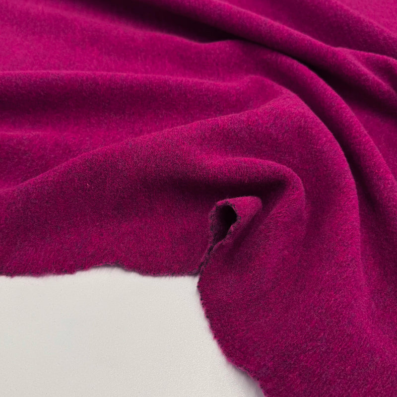 Tissu Maille, Laine Bouillie - Magenta, Armona