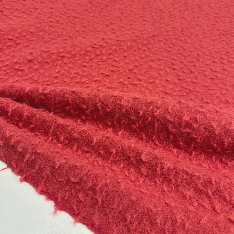 Tissu Manteau, Laine Bouillie - Rose Corail, Altessa