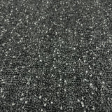 Tissu Manteau, Laine - Chevron Chiné Noir Blanc, Lamia