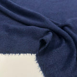 Tissu Manteau Duveteux, Laine - Bleu Violet, Dolmo