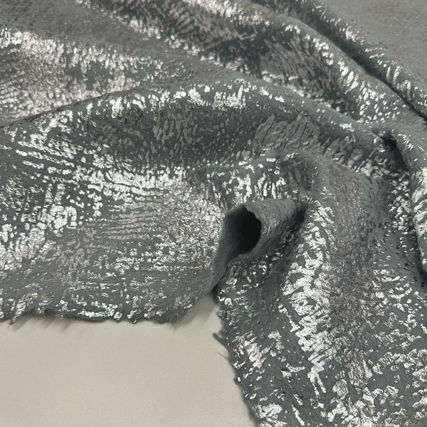 Tissu Manteau Mohair Alpaga - Argent, Galvia