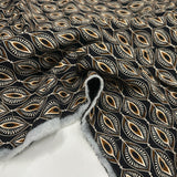 Tissu Matelassé, Viscose -  Double Face Noir, Formenza