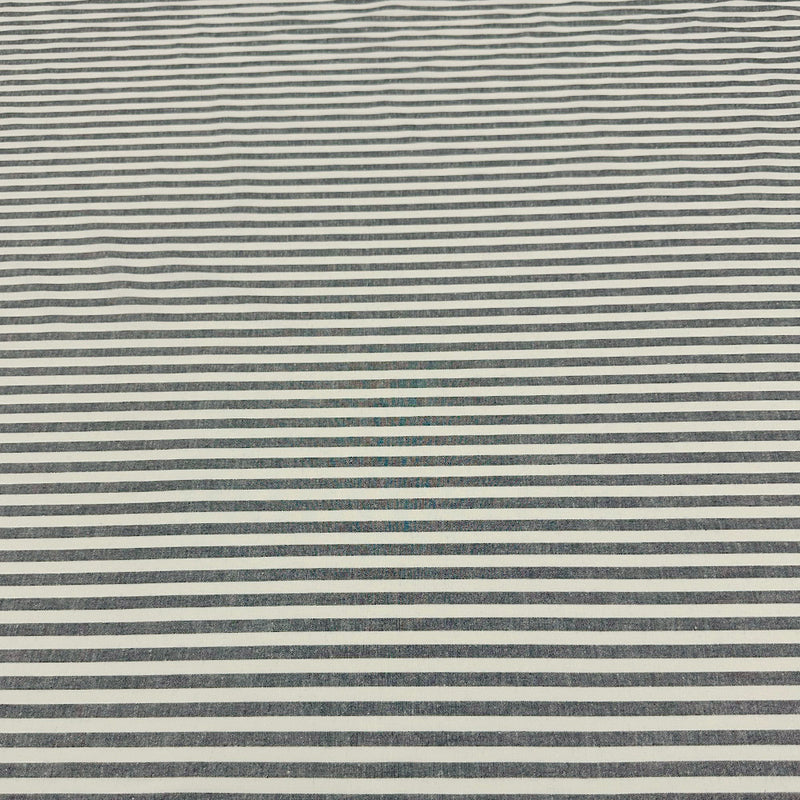 Tissu Toile Lin Coton - Rayé, Melodia