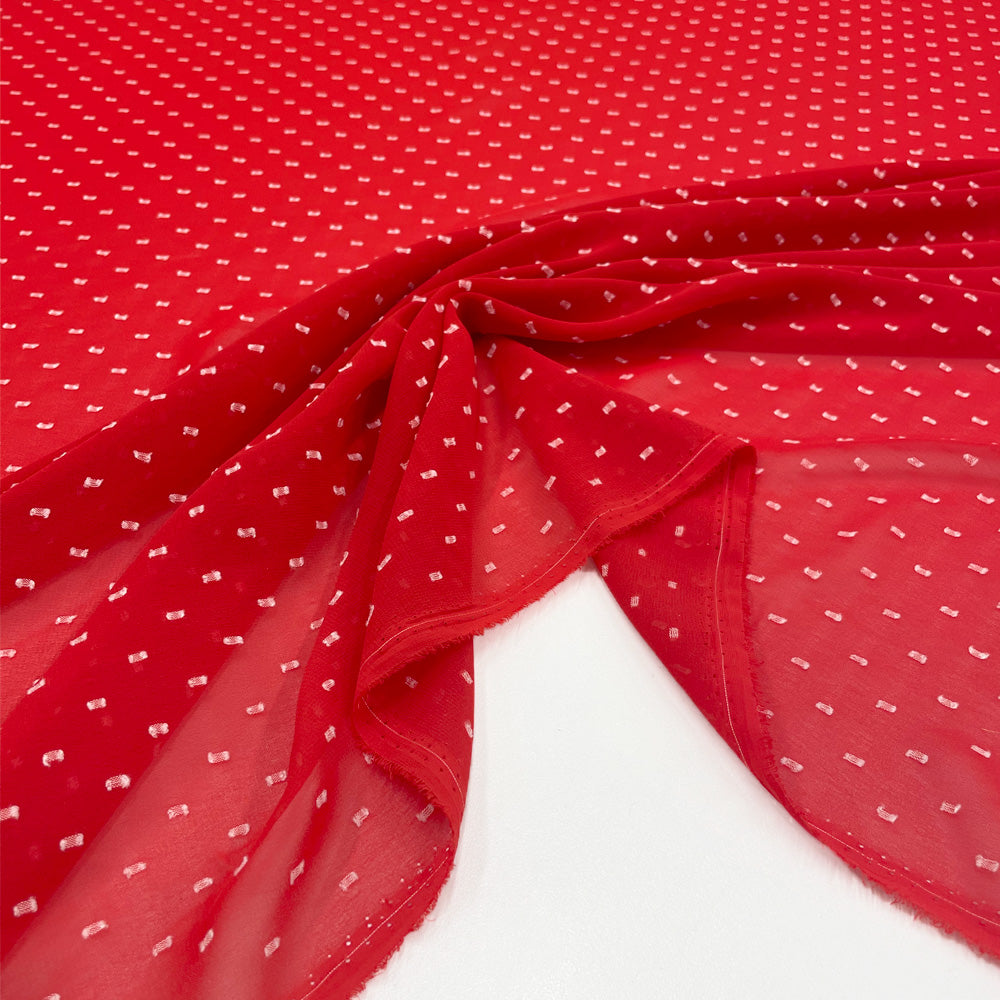 Tissu crêpe georgette - plumetis, Avventura