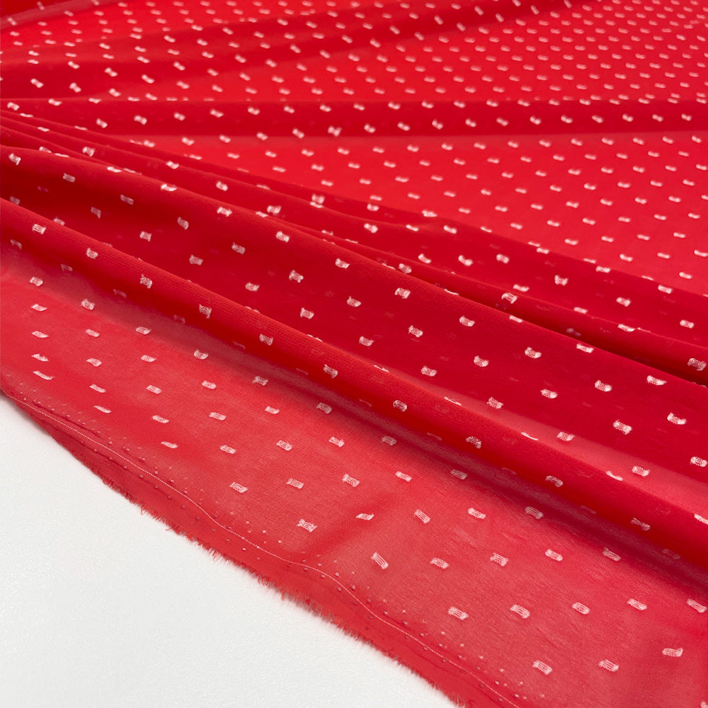 Tissu crêpe georgette - plumetis, Avventura