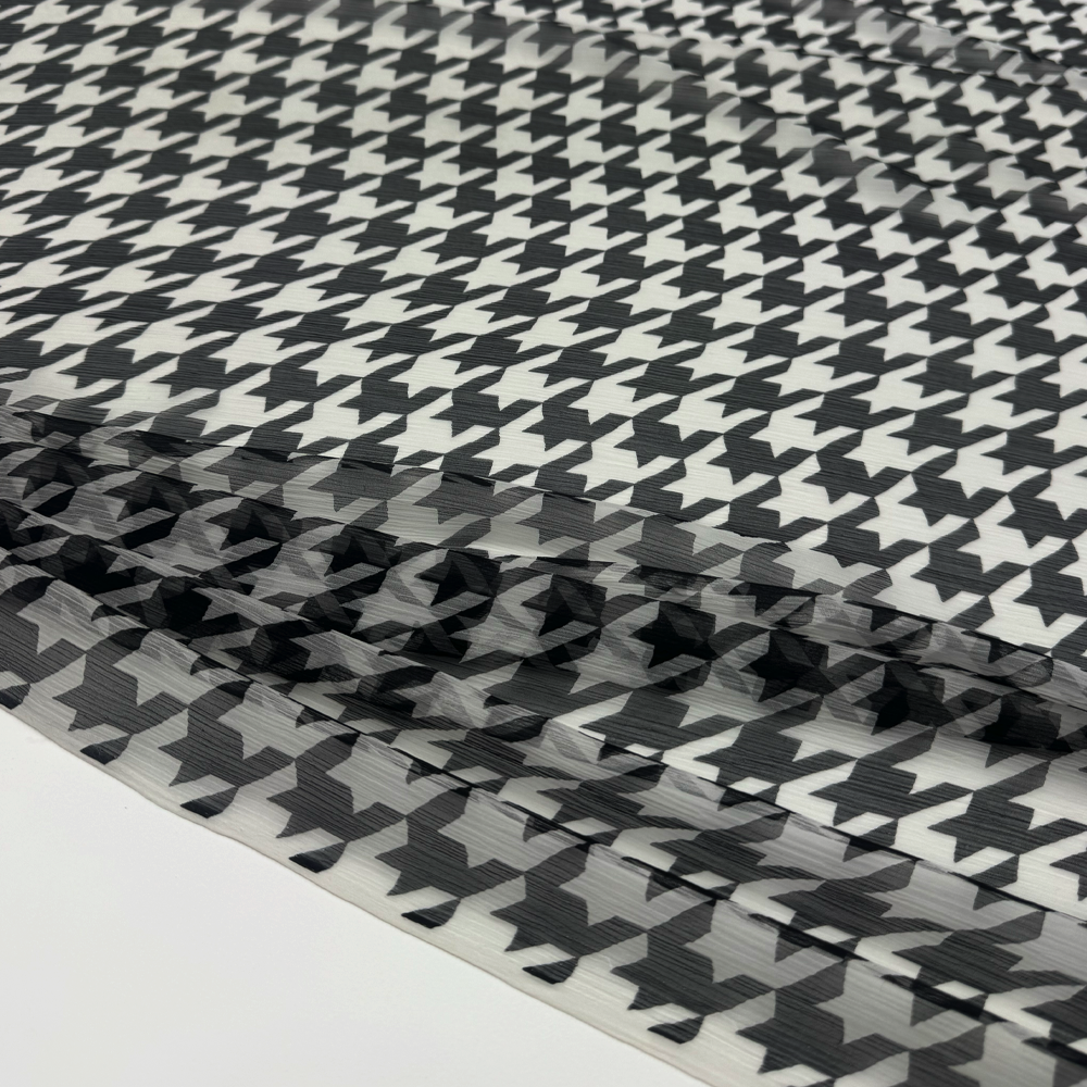 Tissu Mousseline Crinkle, Soie - Brumetta