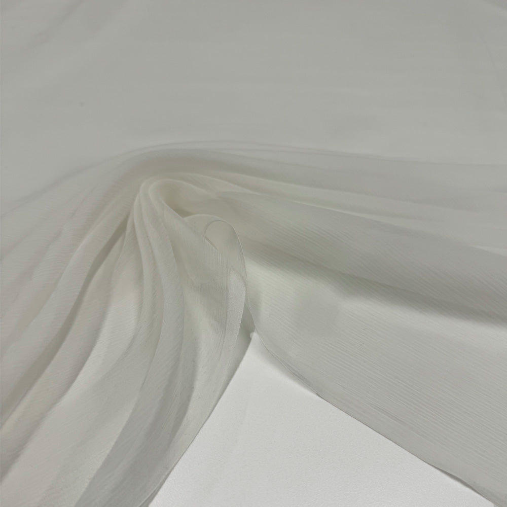 Tissu Mousseline Crinkle, Soie - Différents coloris, Orangine