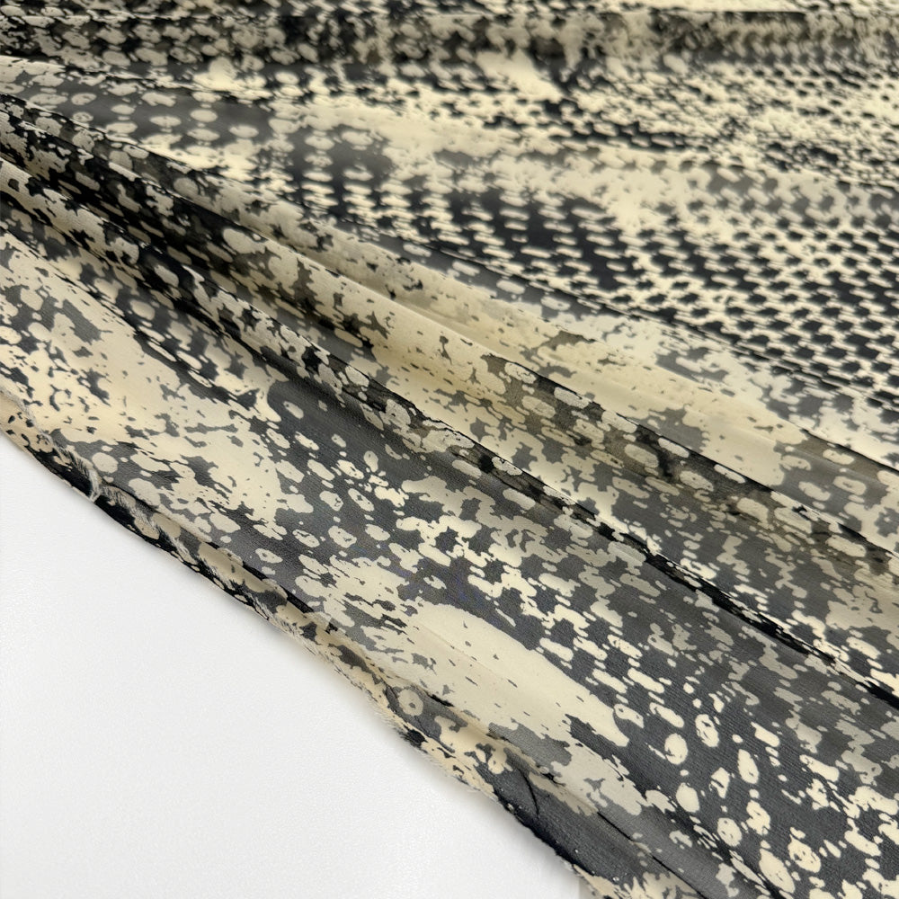 Tissu Mousseline Crinkle, Soie - Animalier, Ryla