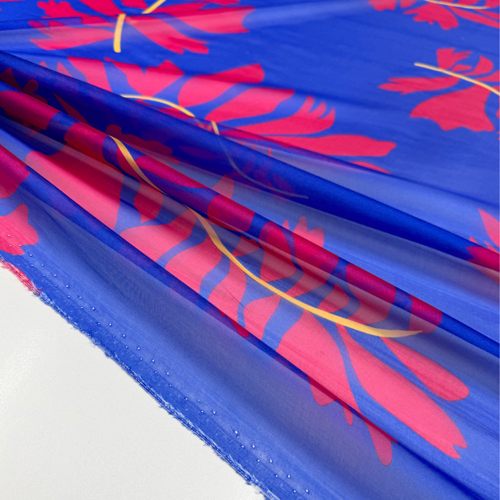 Imperfetto - Tissu Pongé, Soie - Floral, Palmetta