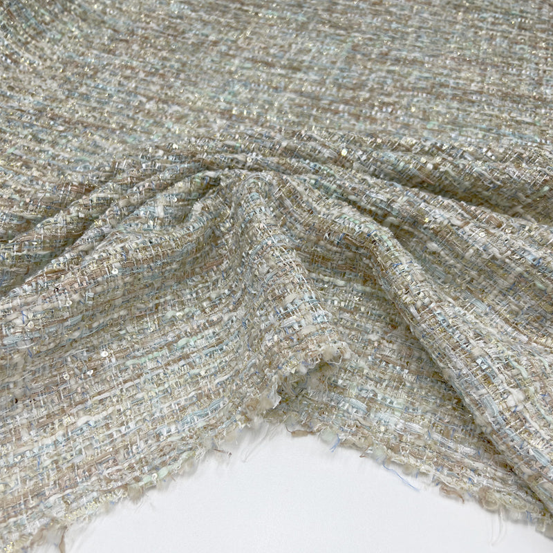 Tissu Tweed, Polyester - Métallisé, Siderale