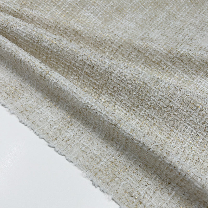 Tissu Tweed, Polyester - 2 coloris, Madreperla