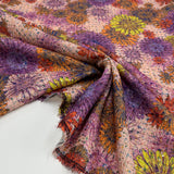 Tissu Tweed, Polyester - Sequins, Fiori