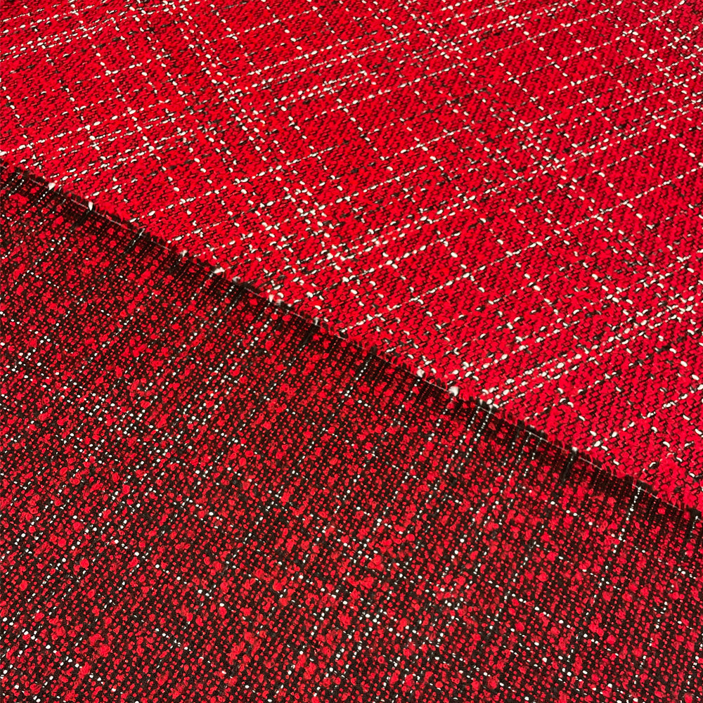 Madius, pyjama en tartan rouge et blanc avec col à revers main image 0