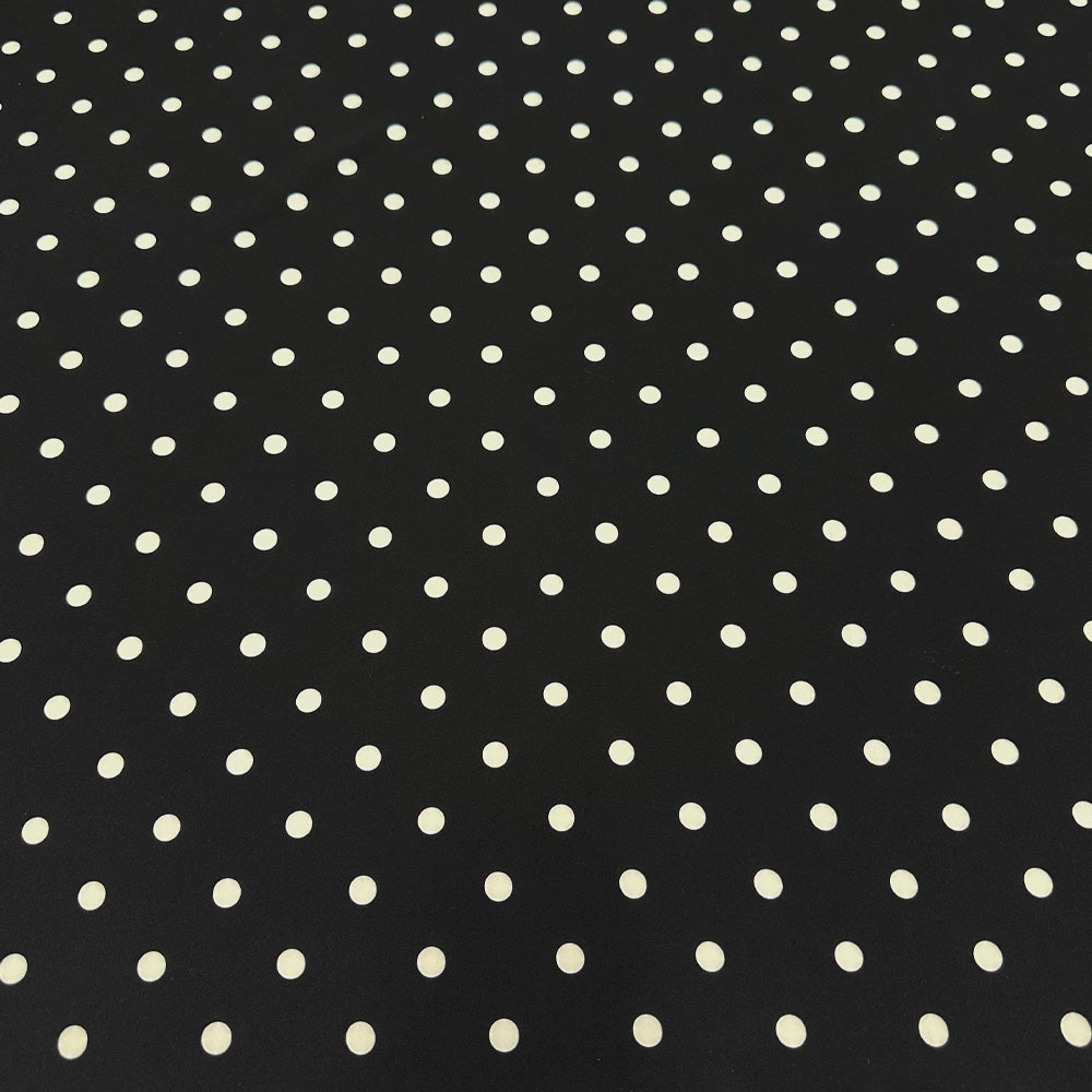 Tissu Néoprène - Pois Blanc, Dolcetta