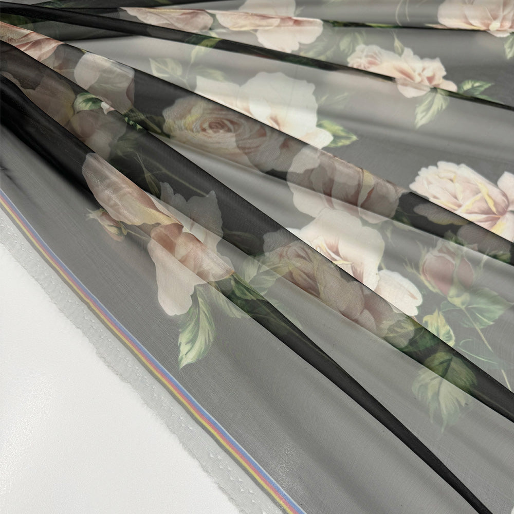 Tissu Organza, Polyester - Imprimé, Schiusa