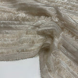 Tissu Lancé-découpé Organza - Frange Platine, Euphoria