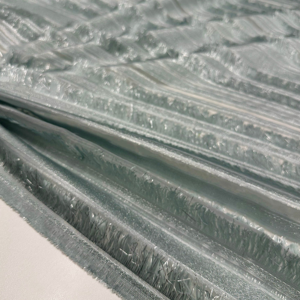 Tissu Lancé-découpé Organza - Frange Iceberg, Euphoria