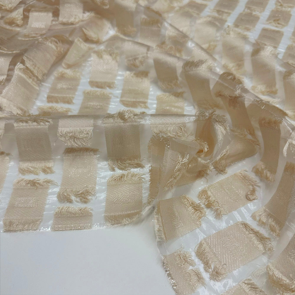 Tissu Organza, Rayonne Polyamide - Géométrique, Linaria