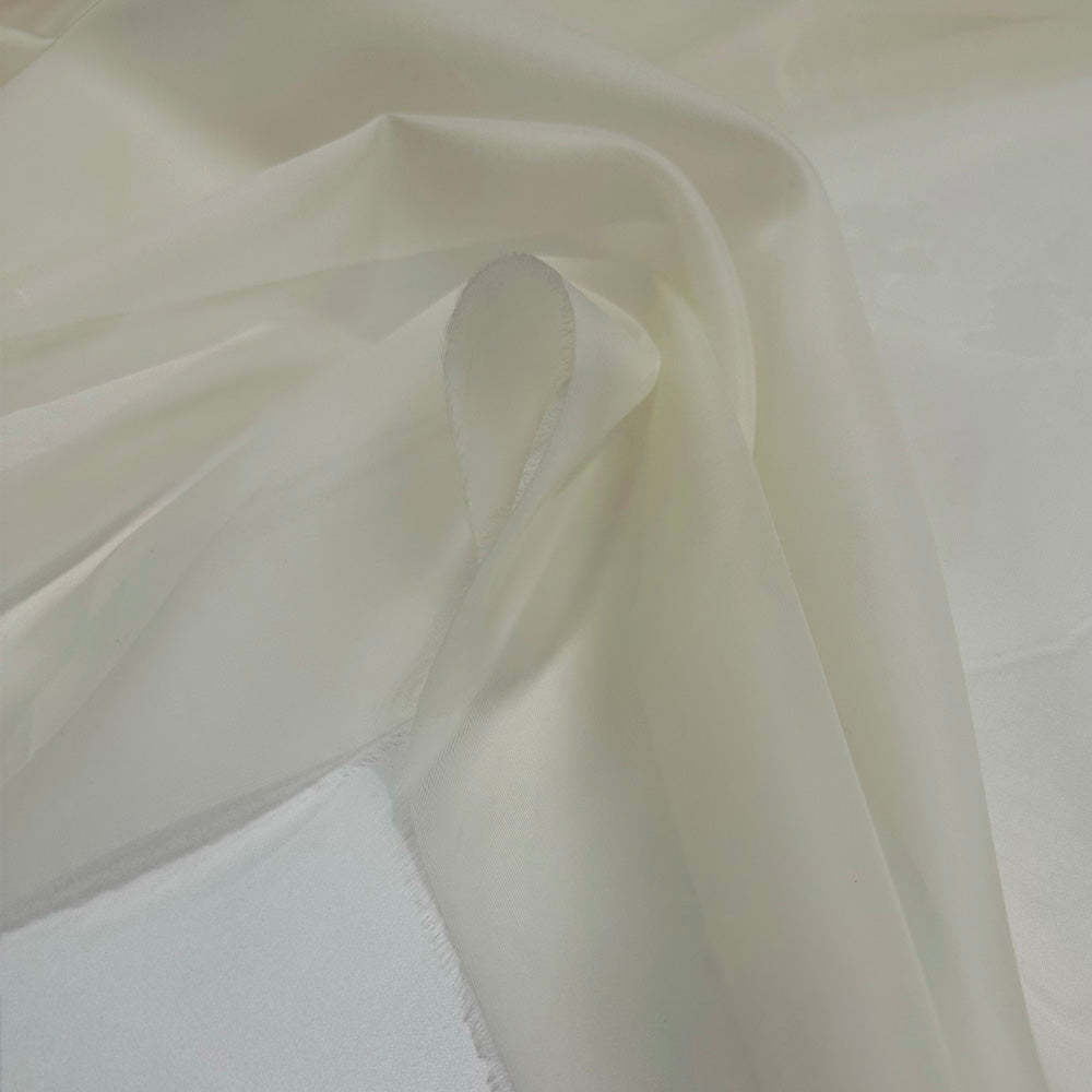 Tissu Double Organza, Soie - Ivoire, Bianella