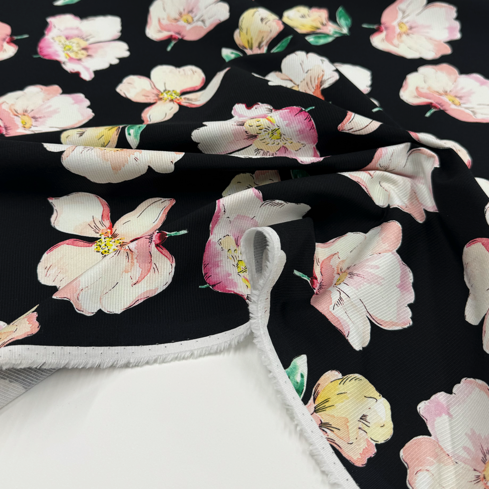 Tissu Ottoman Stretch, Coton - Eloria