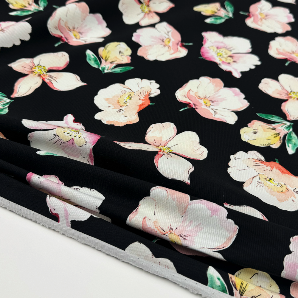 Tissu Ottoman Stretch, Coton - Eloria