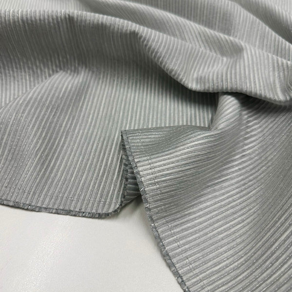 Tissu Ottoman, Acetate - Métallisé Argent, Galenia