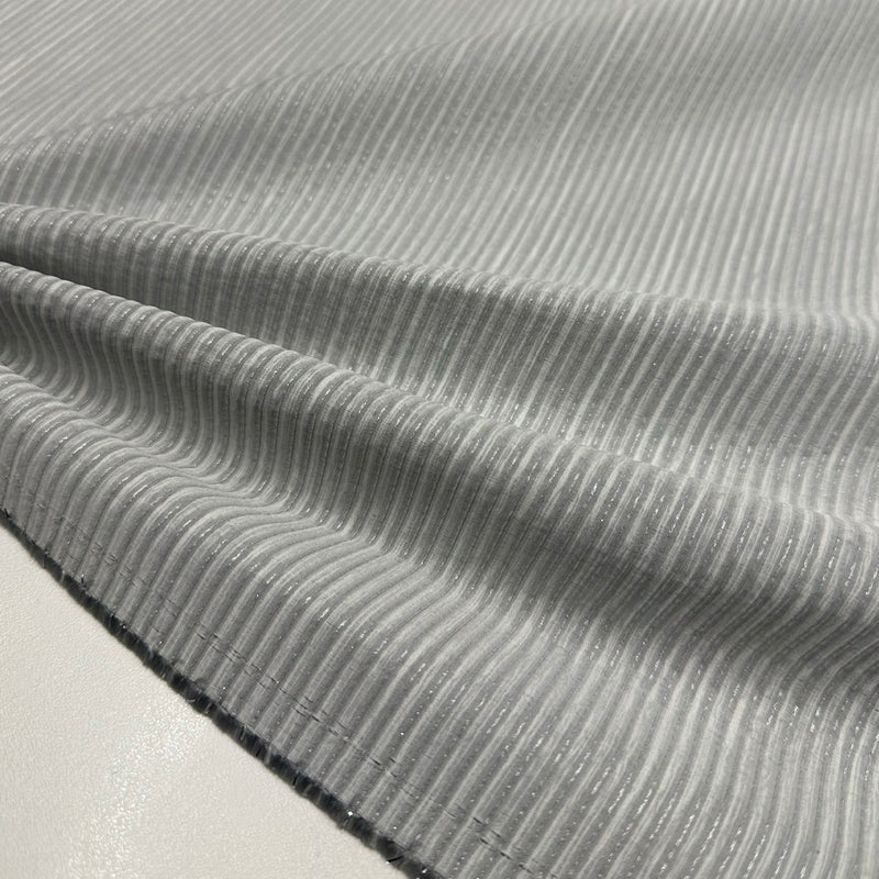 Tissu Ottoman, Acetate - Métallisé Argent, Galenia