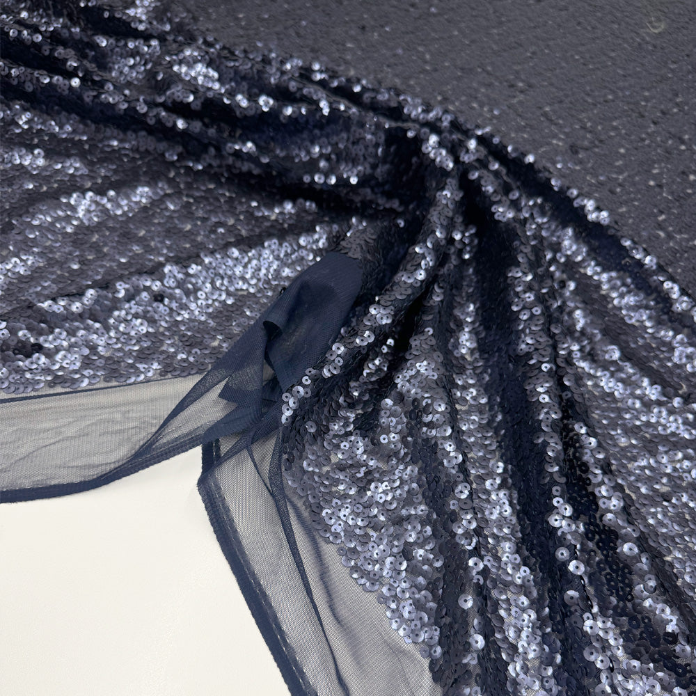 Tissu Tulle Brodé, Paillettes - Divers col, Carla