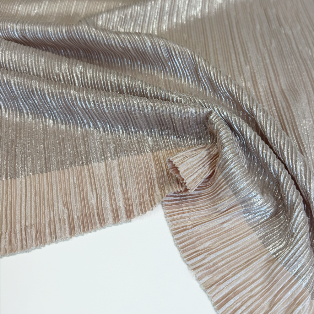 Tissu Plissé, Mono-stretch - Métallisé, Milafoil