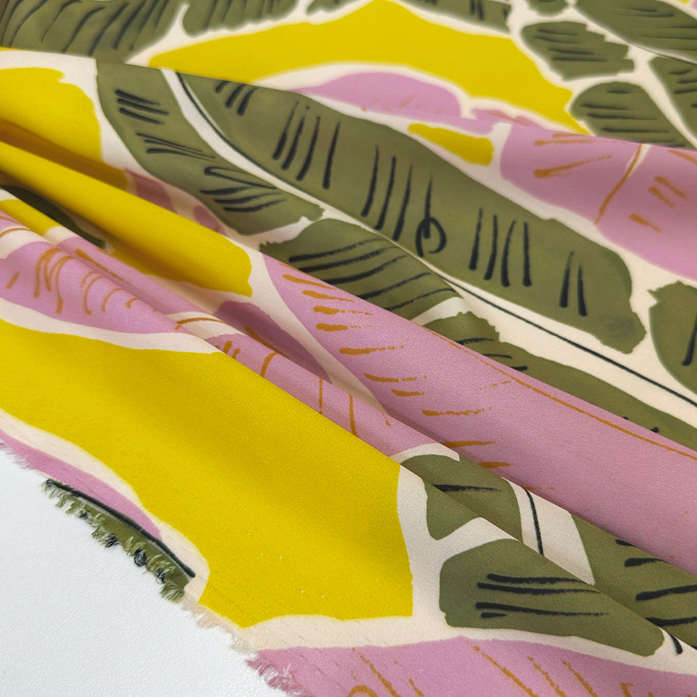 Tissu Satin, Polyester - Divers col, Calipso