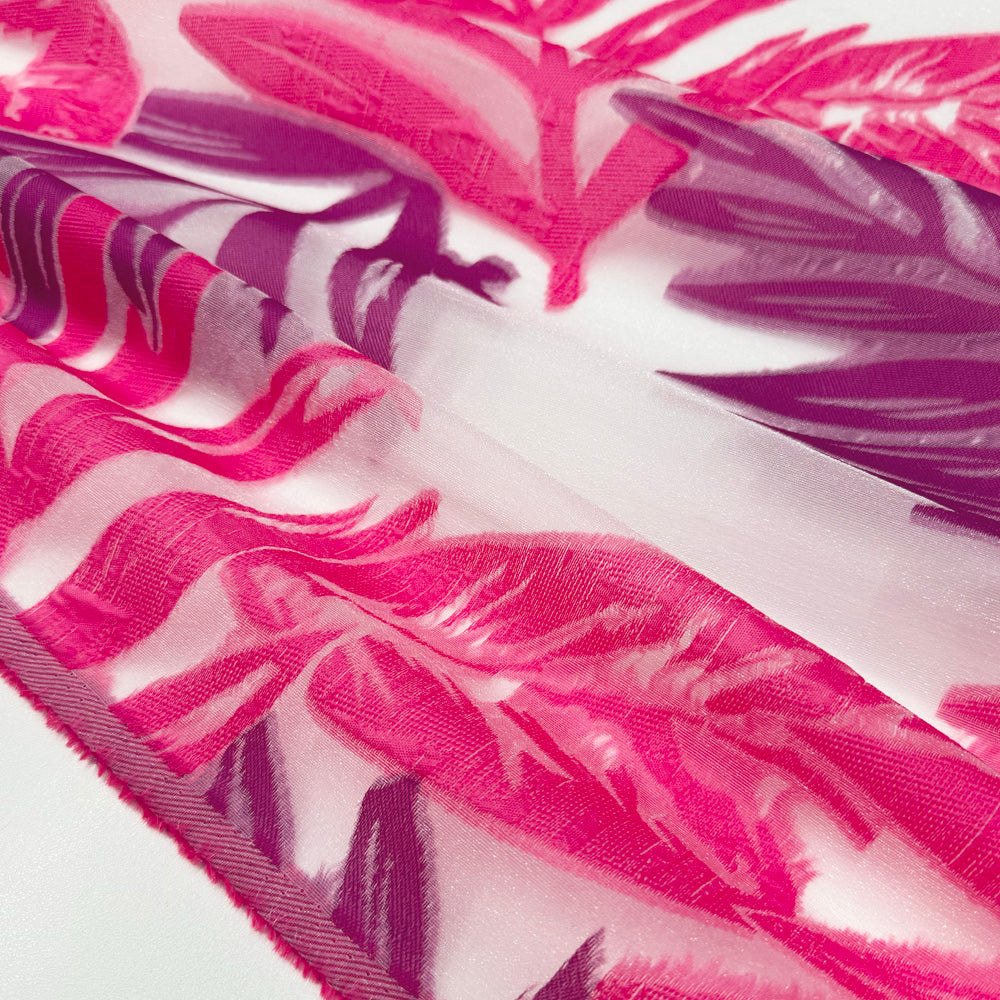 Tissu Organza - Floral Tropical, Rotella