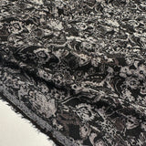 Tissu Jacquard - Gris Floral, Lilith